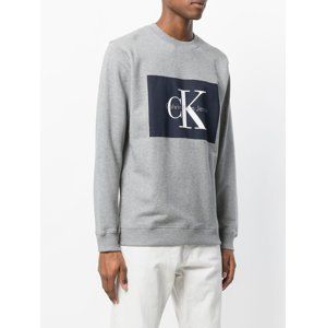 Calvin Klein pánská šedá mikina Hotoro - XL (35)